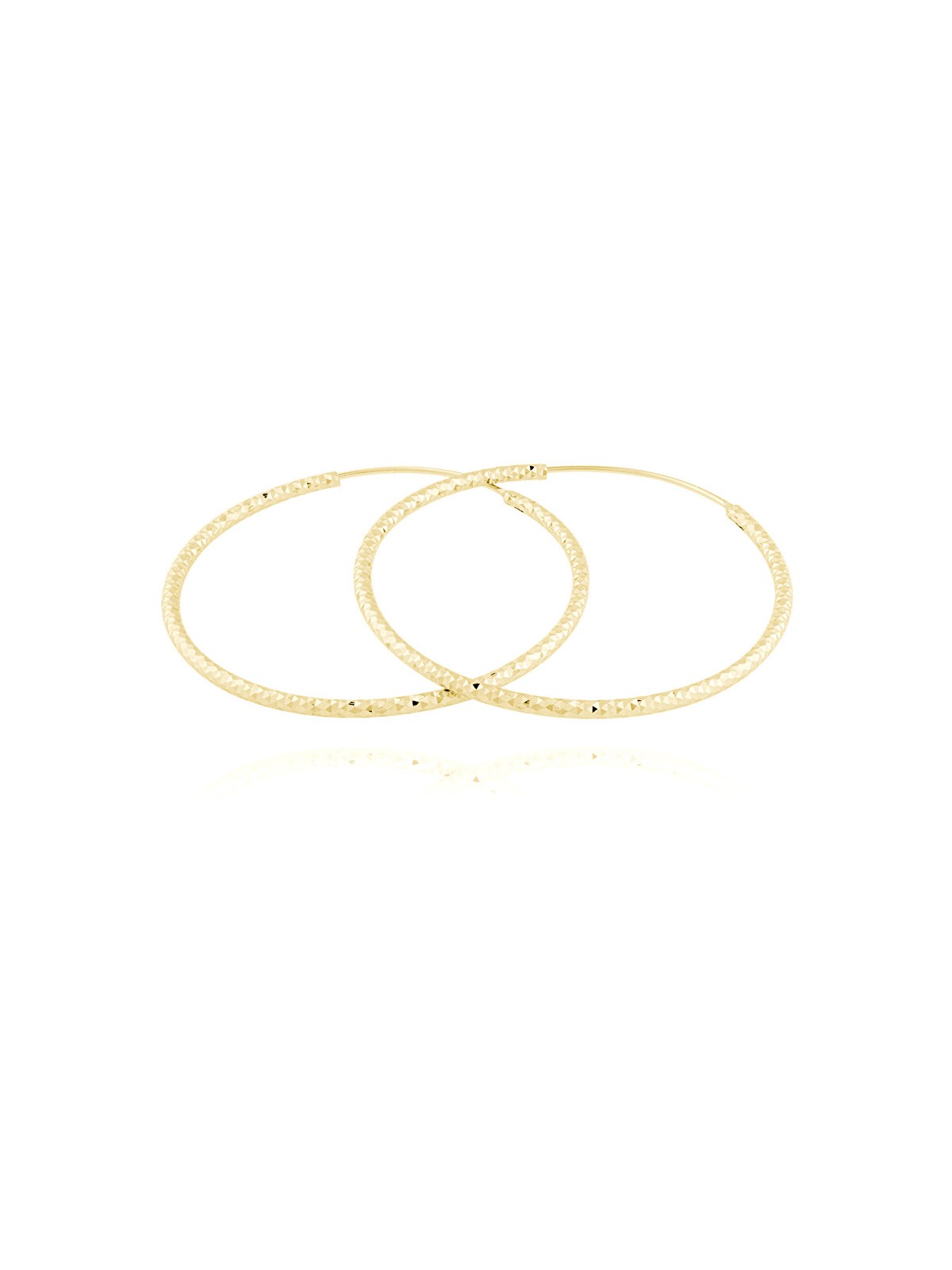 JVD Orecchini ad anello in argento placcato oro SVLE0216XD5GO40 - Diametro: 6 cm donna