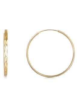 JVD Orecchini ad anello in argento placcato oro SVLE0209XD5GO - Diametro: 4 cm donna