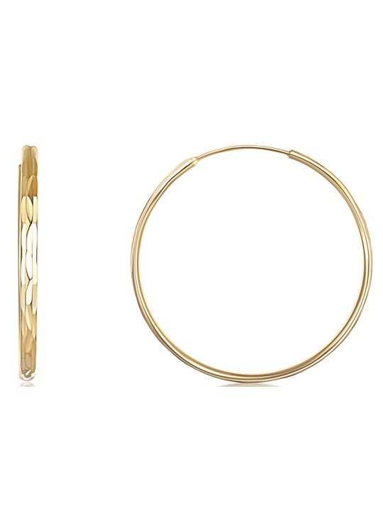 JVD Orecchini ad anello in argento placcato oro SVLE0209XD5GO - Diametro: 5 cm donna