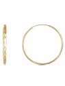 JVD Orecchini ad anello in argento placcato oro SVLE0209XD5GO - Diametro: 5 cm donna