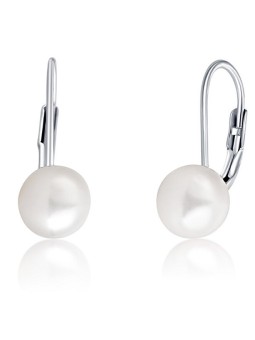 JVD Orecchini in argento con perle vere SVLE0476XD2P1 - Diametro: 0.7 cm donna