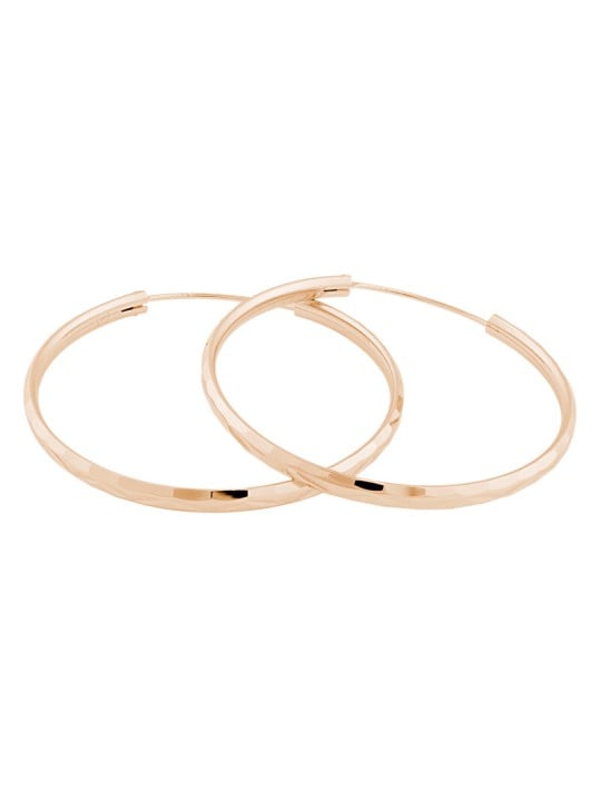 JVD Orecchini ad anello in argento placcato oro rosa SVLE0209XD5RO - Diametro: 2 cm donna