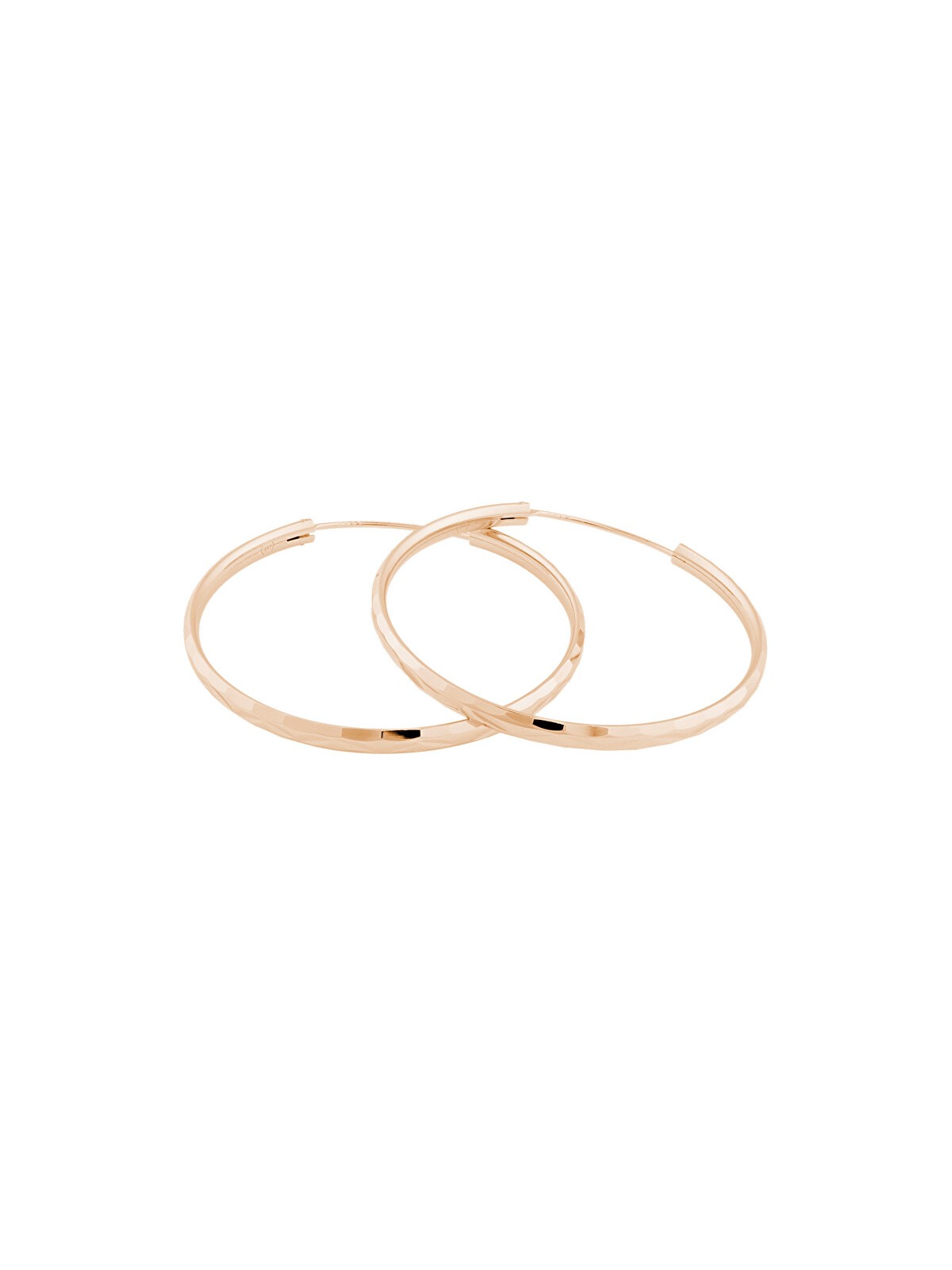 JVD Orecchini ad anello in argento placcato oro rosa SVLE0209XD5RO - Diametro: 4 cm donna