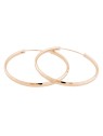 JVD Orecchini ad anello in argento placcato oro rosa SVLE0209XD5RO - Diametro: 4 cm donna