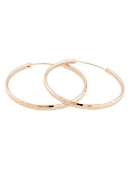 JVD Orecchini ad anello in argento placcato oro rosa SVLE0209XD5RO - Diametro: 5 cm donna