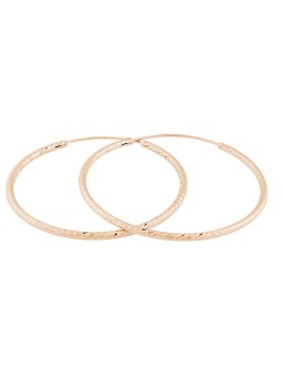 JVD Orecchini ad anello placcati oro rosa SVLE0215XD5RO - Diametro: 4 cm donna