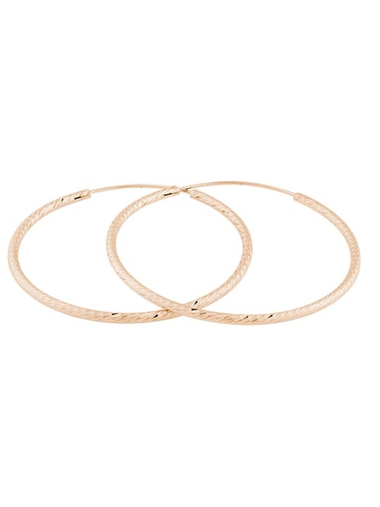 JVD Orecchini ad anello placcati oro rosa SVLE0215XD5RO - Diametro: 4 cm donna