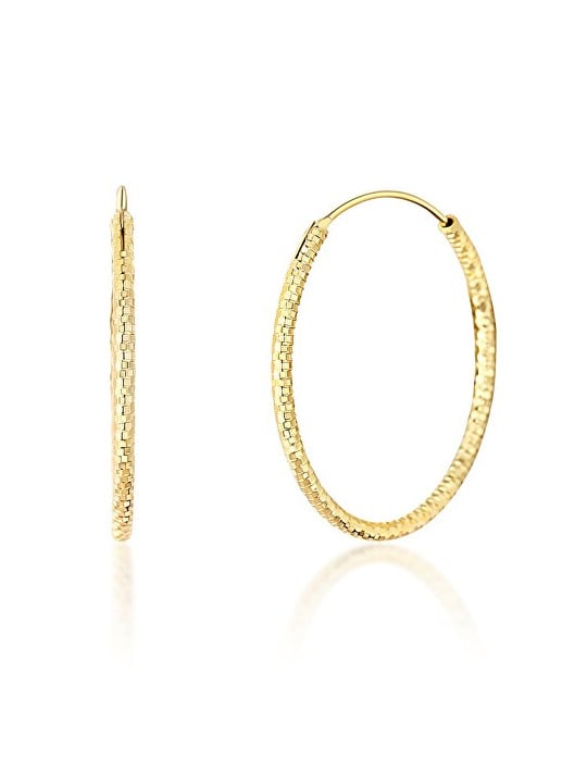 JVD Orecchini rotondi placcati oro SVLE0204XD5GO - Diametro: 4 cm donna