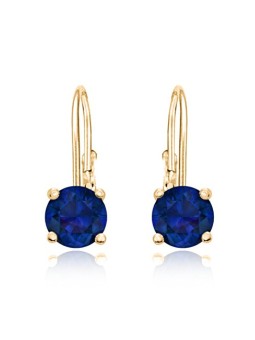 JVD Delicati orecchini placcati oro con zirconi blu SVLE0620XH2GM00 - Dimensioni: 1.4 x 0.7 cm donna