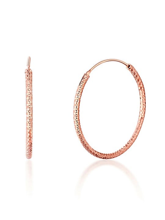 JVD Orecchini a cerchio in bronzo e argento SVLE0204XD5RO - Diametro: 4 cm donna