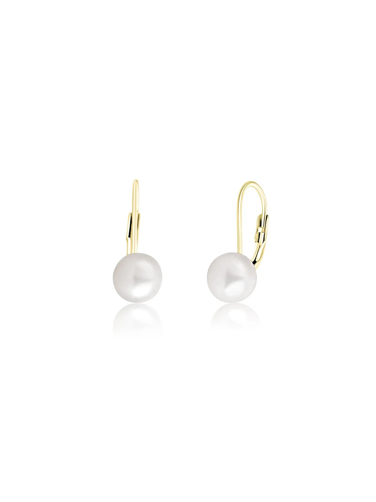 JV OrecchiniD placcati oro con perle vere SVLE0476XD2GP - Diametro: 0.9 cm donna