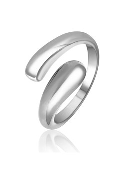 JVD Anello aperto minimalista in acciaio SSSR0018XG100 - Diametro: 52 mm donna