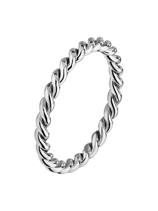 La Petite Story Anello minimalista placcato oro con design intrecciato Anello LPS03AVV1301 - Circonferenza: 56 mm donna