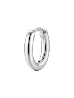 Luca Barra Orecchino singolo minimalista in acciaio OK1578 - Diametro: 1,3 cm donna