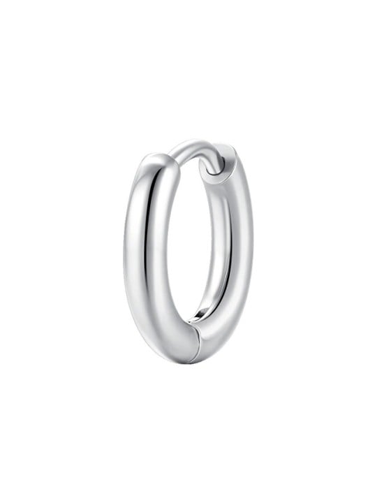 Luca Barra Orecchino singolo minimalista in acciaio OK1578 - Diametro: 1,3 cm donna