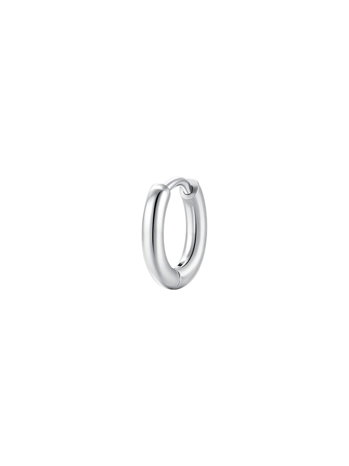 Luca Barra Orecchino singolo minimalista in acciaio OK1578 - Diametro: 1,3 cm donna