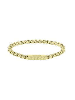 Lacoste Elegante bracciale da uomo placcato oro L`Essentiel 2040124 - Lunghezza: 17,5 cm uomo