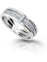 Modesi Anello in argento con zirconi cubici M11085 - Circonferenza: 58 mm donna