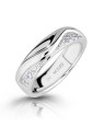 Modesi Anello in argento alla moda con zirconi M16026 - Diametro: 58 mm donna