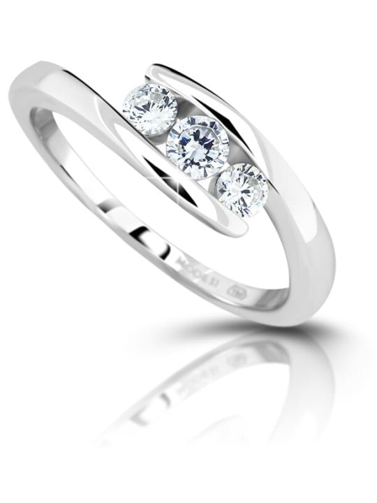 Modesi Anello in argento con zirconi M13075 - Circonferenza: 57 mm donna
