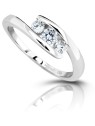Modesi Anello in argento con zirconi M13075 - Circonferenza: 57 mm donna
