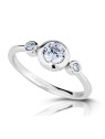 Modesi Anello in argento con zirconi M02411 - Giro: 50 mm donna