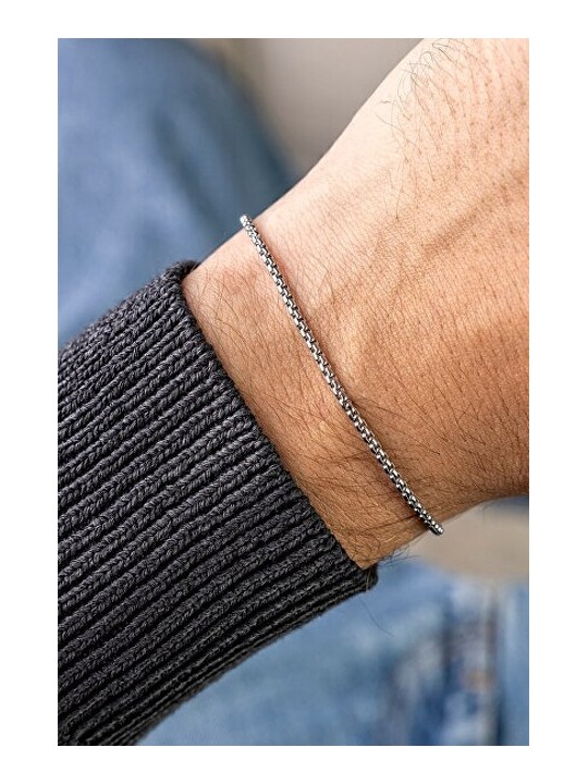 Marc Malone Bracciale da uomo in acciaio MCGB5063S - Lunghezza: 19 cm uomo
