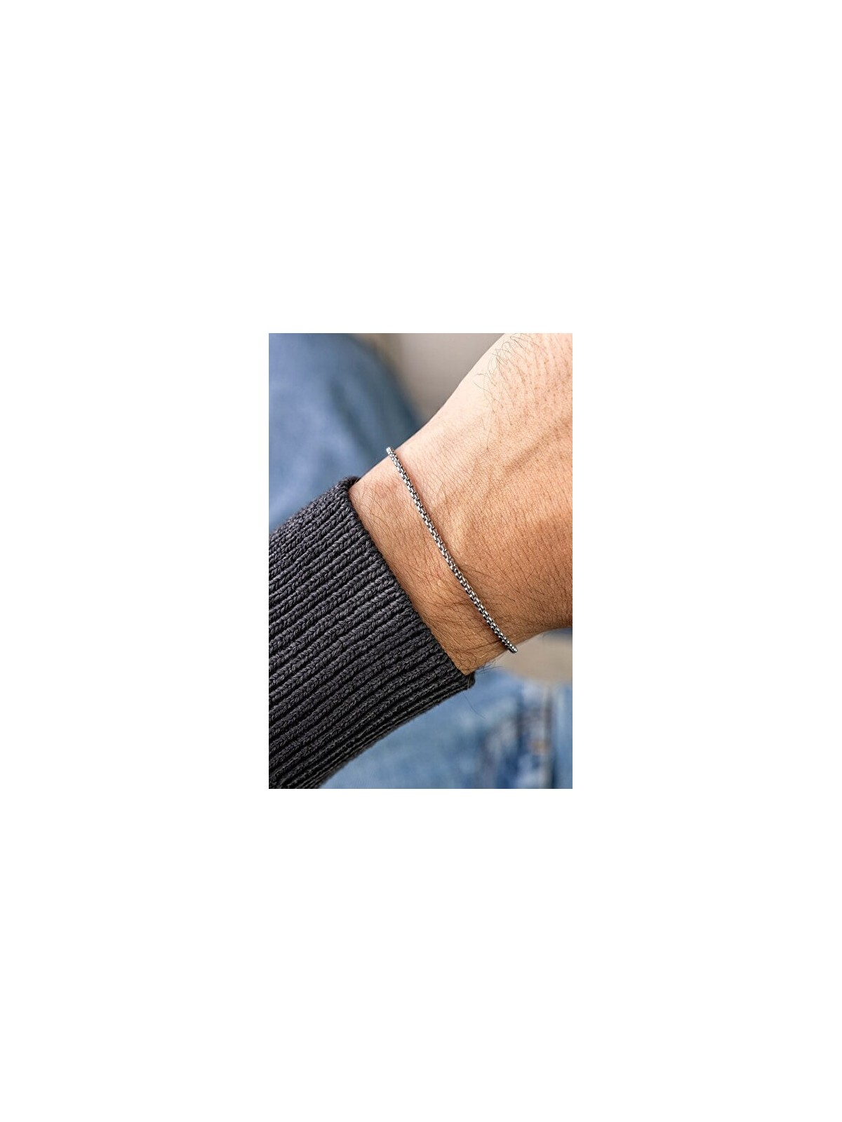 Marc Malone Bracciale da uomo in acciaio MCGB5063S - Lunghezza: 19 cm uomo