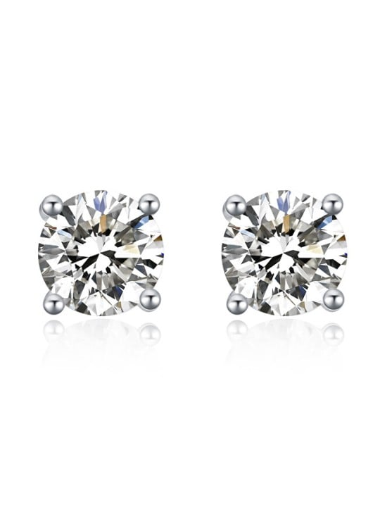 MOISS Deliziosi orecchini a lobo con zirconi E000143 - Diametro: 0.4 cm donna