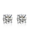 MOISS Deliziosi orecchini a lobo con zirconi E000143 - Diametro: 0.4 cm donna