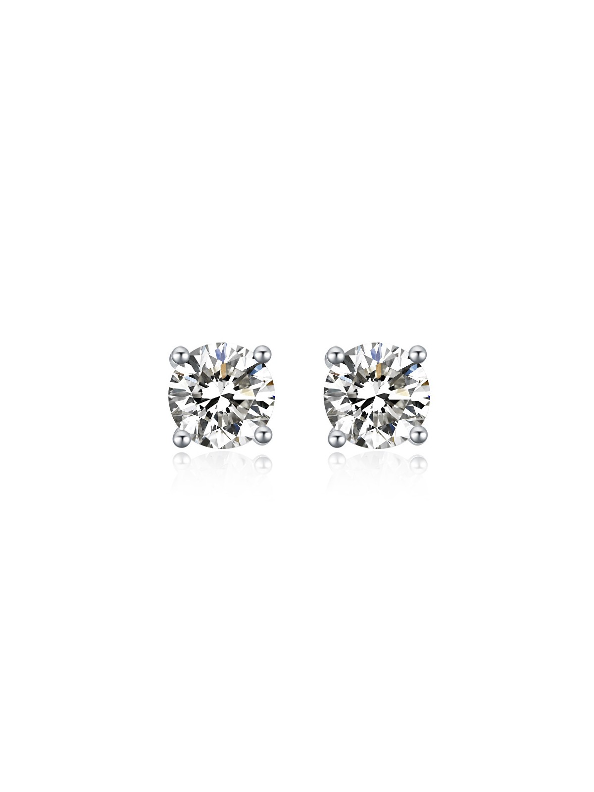 MOISS Deliziosi orecchini a lobo con zirconi E000143 - Diametro: 0.6 cm donna