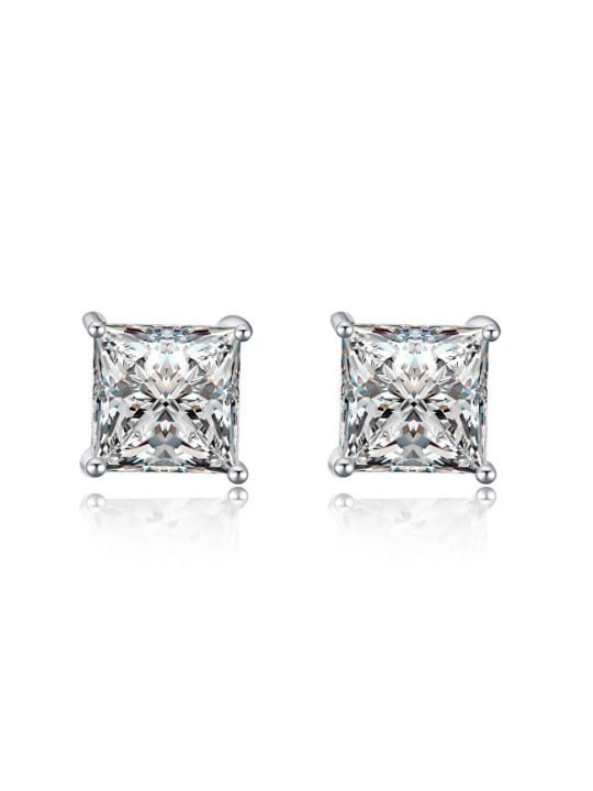 MOISS Eleganti orecchini a lobo con zirconi E00014 - Dimensioni: 0.4 x 0.4 cm donna