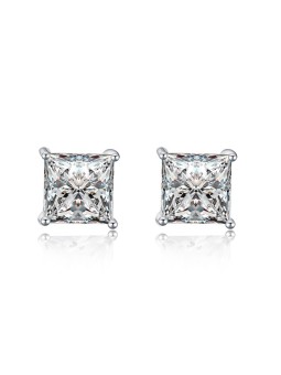 MOISS Eleganti orecchini a lobo con zirconi E00014 - Dimensioni: 0.7 x 0.7 cm donna