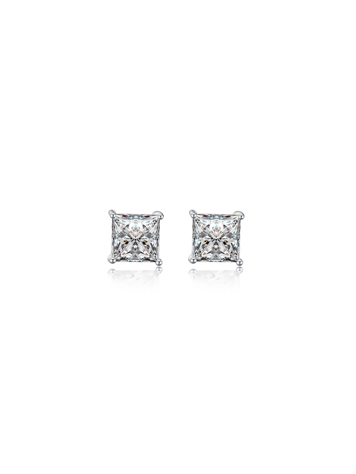 MOISS Eleganti orecchini a lobo con zirconi E00014 - Dimensioni: 0.7 x 0.7 cm donna