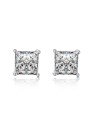 MOISS Eleganti orecchini a lobo con zirconi E00014 - Dimensioni: 0.7 x 0.7 cm donna