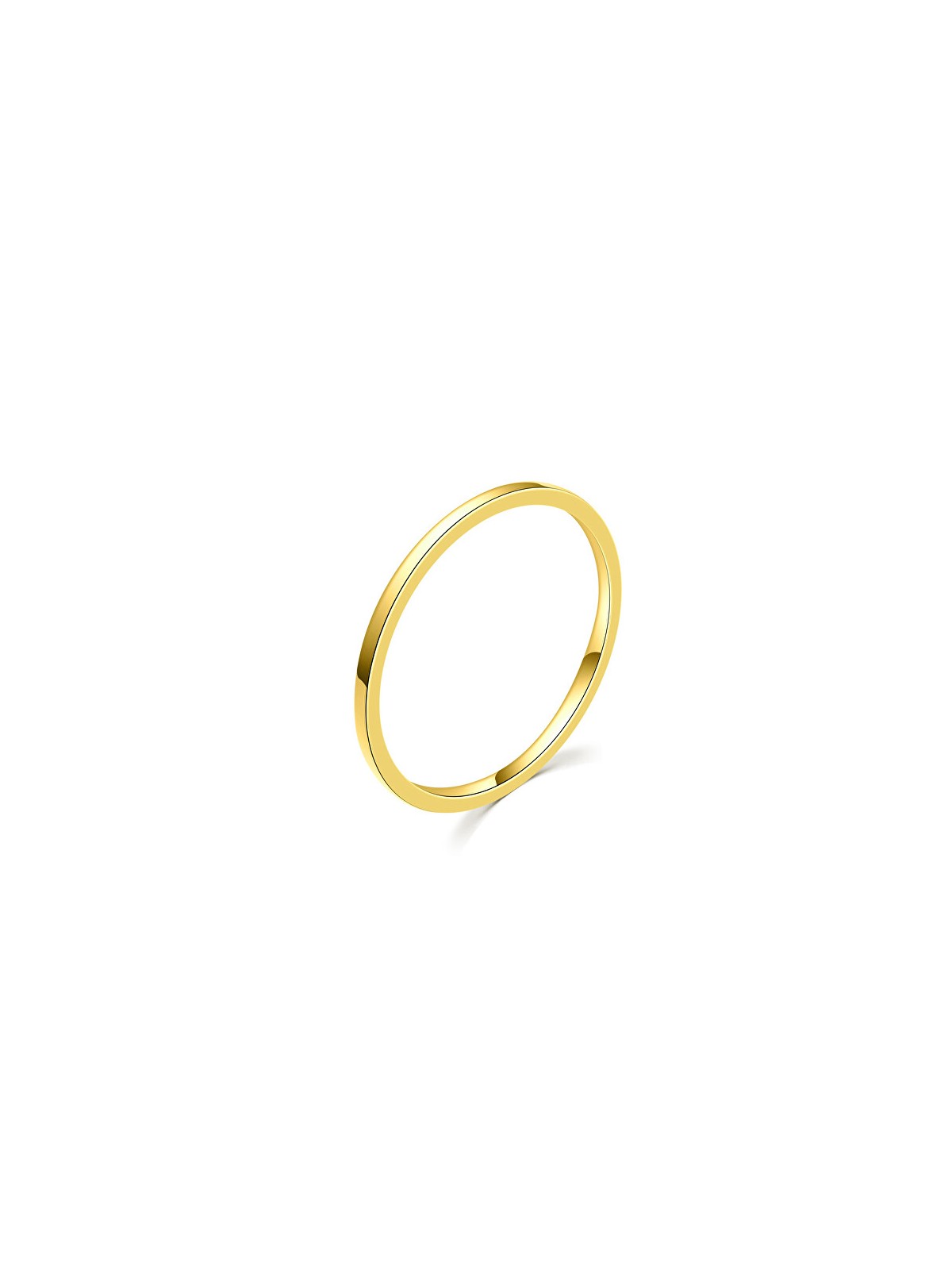 MOISS Anello minimalista placcato oro R0001984 - Diametro: 48 mm donna