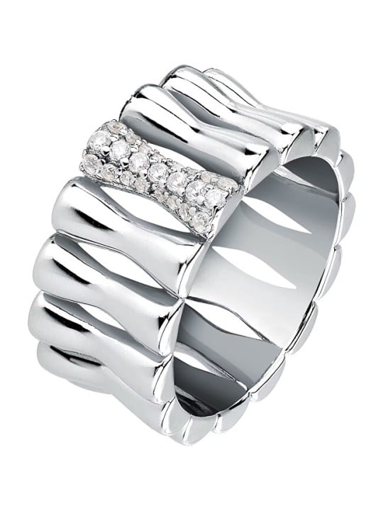 Morellato Anello moderno Essenza SAWA20 in argento riciclato - Diametro: 56 mm donna