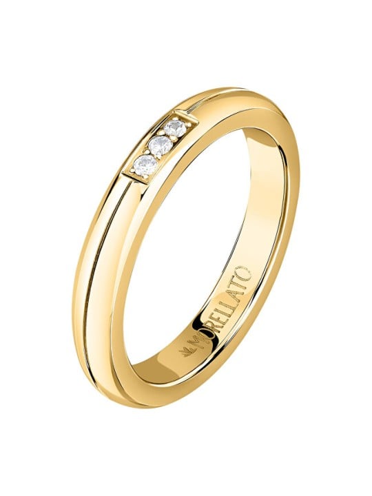 Morellato Anelli d'amore placcati in oro SNA47 con cristalli - Diametro: 52 mm donna