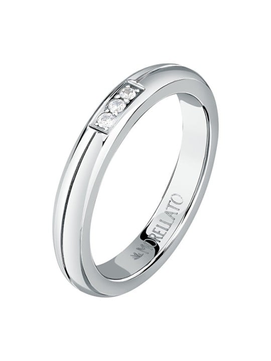 Morellato Anello in acciaio con cristilla Love Rings SNA48 - Diametro: 52 mm donna