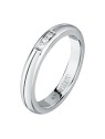 Morellato Anello in acciaio con cristilla Love Rings SNA48 - Diametro: 58 mm donna
