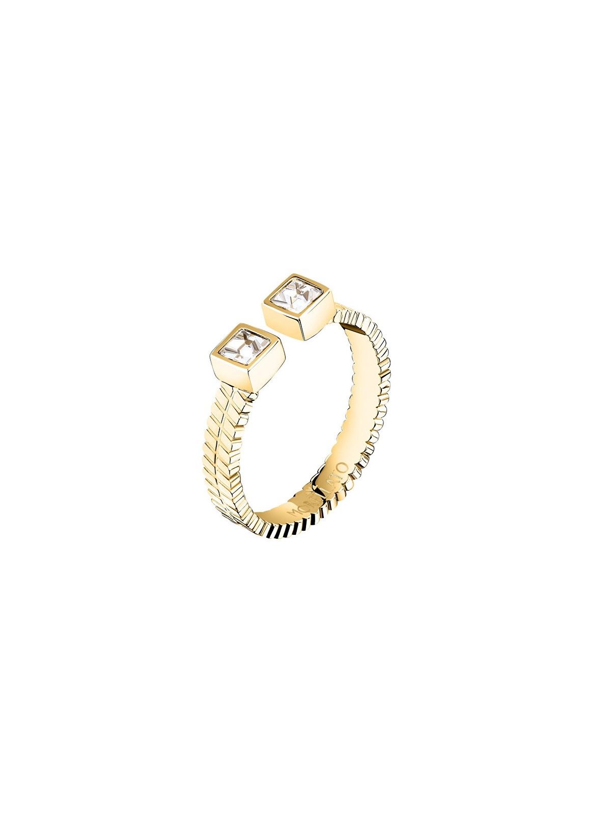 Morellato Anello aperto placcato oro con cristallo Gioia SAVY4001 - Diametro: 58 mm donna