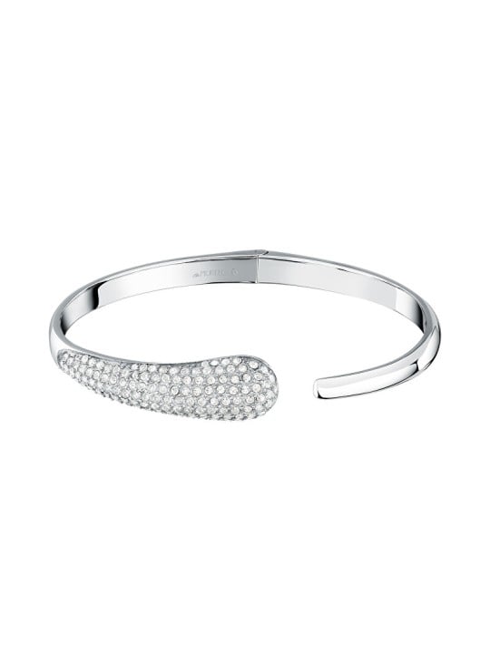 Morellato Bracciale in acciaio massiccio con cristalli Design SAYP18 - Diametro: 6 cm donna