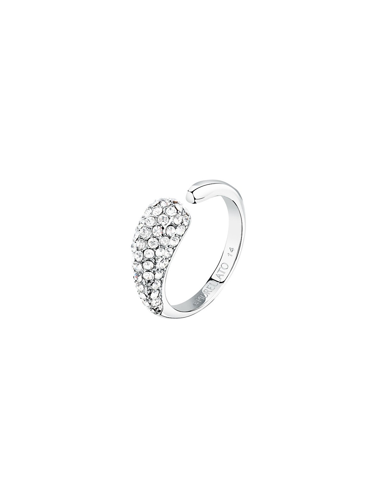 Morellato Anello aperto scintillante con cristalli Design SAYP1401 - Diametro: 52 mm donna