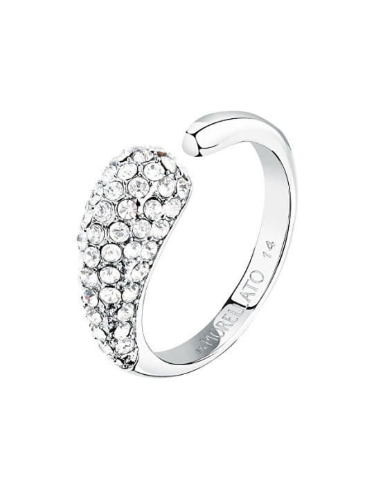Morellato Anello aperto scintillante con cristalli Design SAYP1401 - Diametro: 58 mm donna