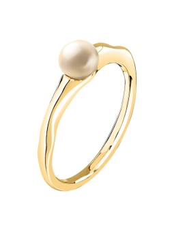 Morellato Affascinante anello placcato oro Perla SXU440 - Diametro: 54 mm donna