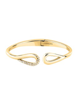 Morellato Bracciale in oro massiccio placcato con cristalli, modello SAYP24 - Diametro: 5,6 cm donna