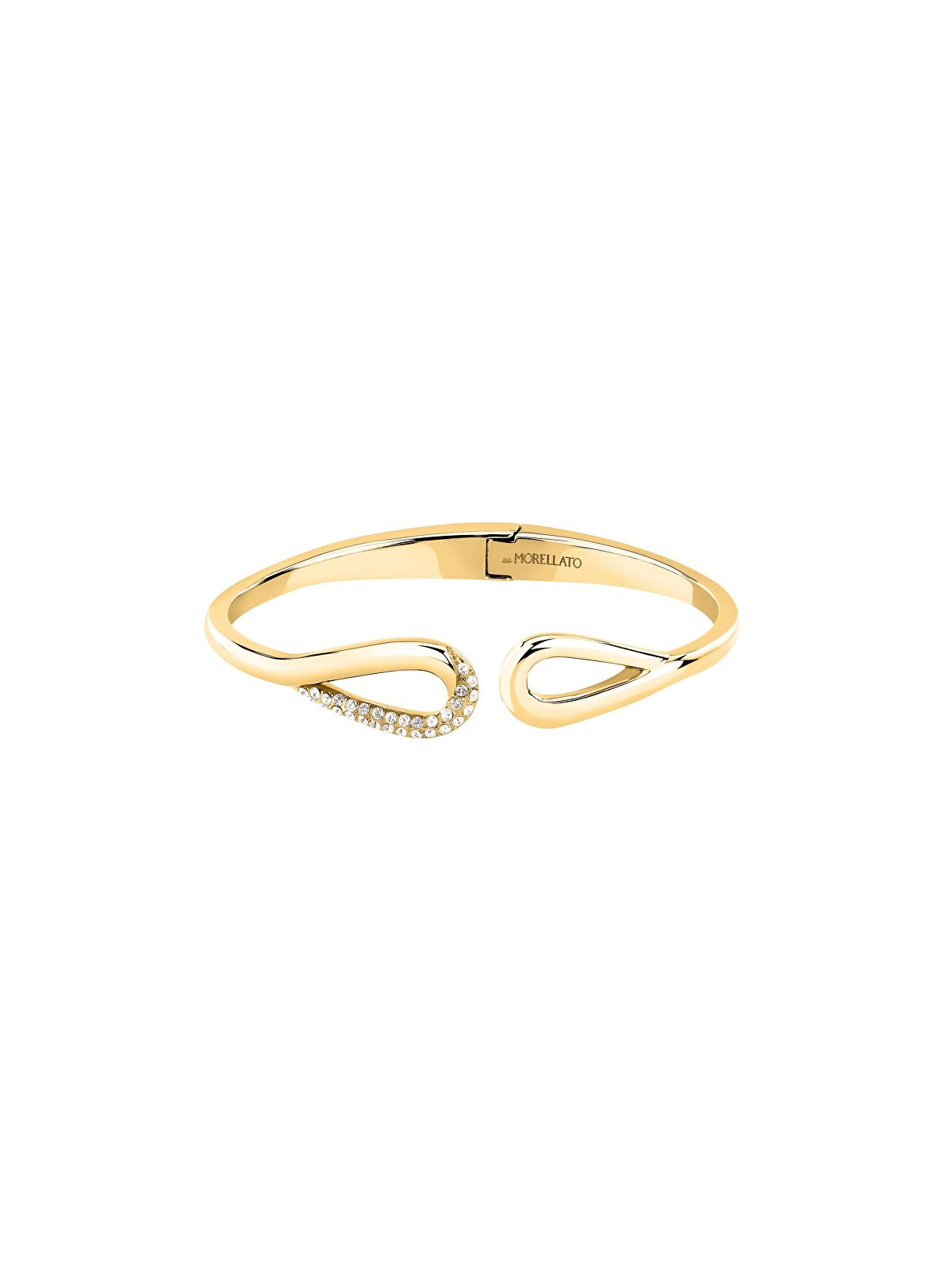 Morellato Bracciale in oro massiccio placcato con cristalli, modello SAYP24 - Diametro: 5,6 cm donna