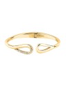 Morellato Bracciale in oro massiccio placcato con cristalli, modello SAYP24 - Diametro: 5,6 cm donna