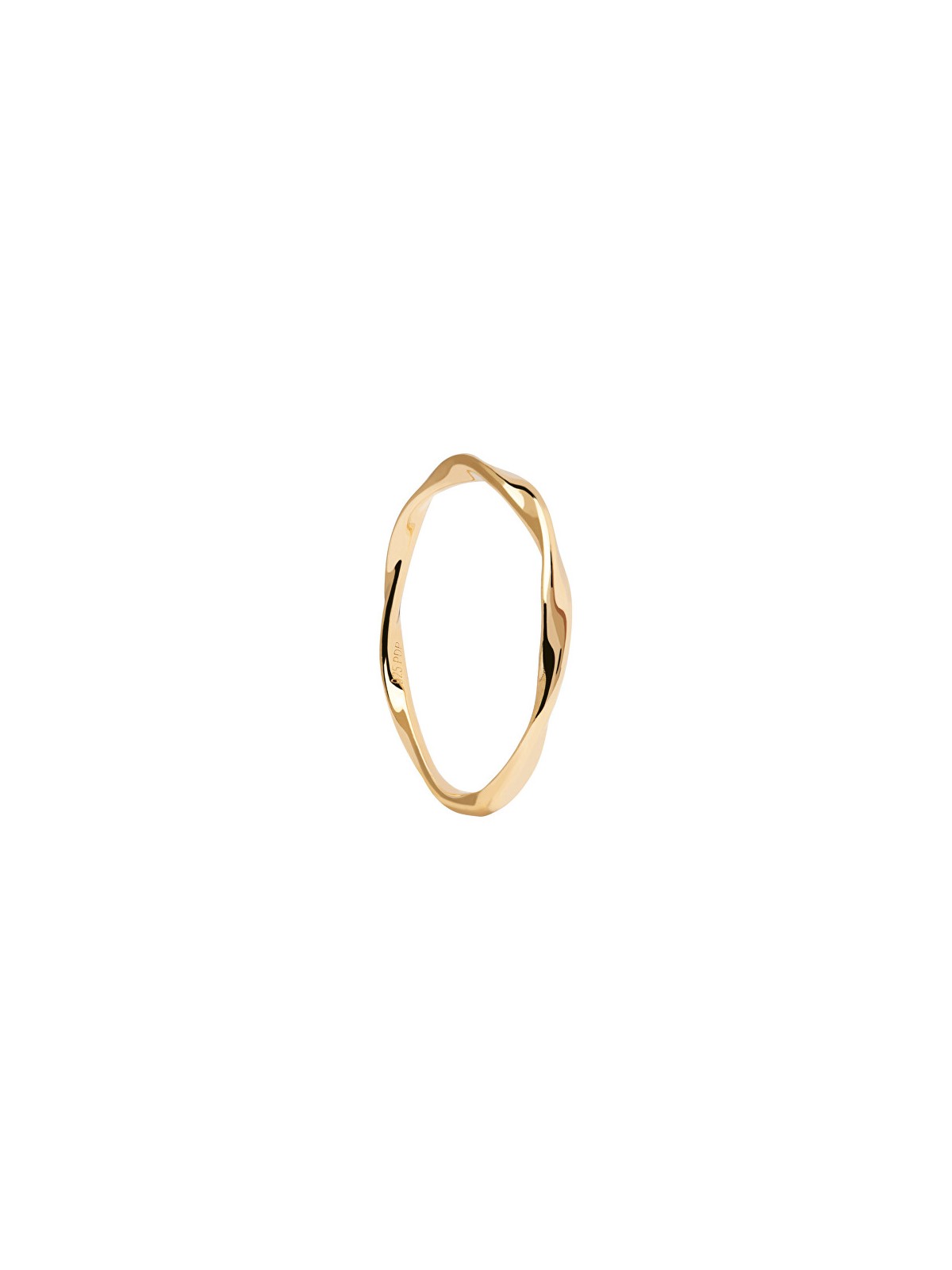 PDPAOLA Anello minimalista placcato oro SPIRAL Gold AN01-804 - Diametro: 54 mm donna