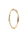 PDPAOLA Anello minimalista placcato oro SPIRAL Gold AN01-804 - Diametro: 54 mm donna